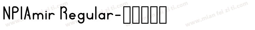 NPIAmir Regular字体转换
